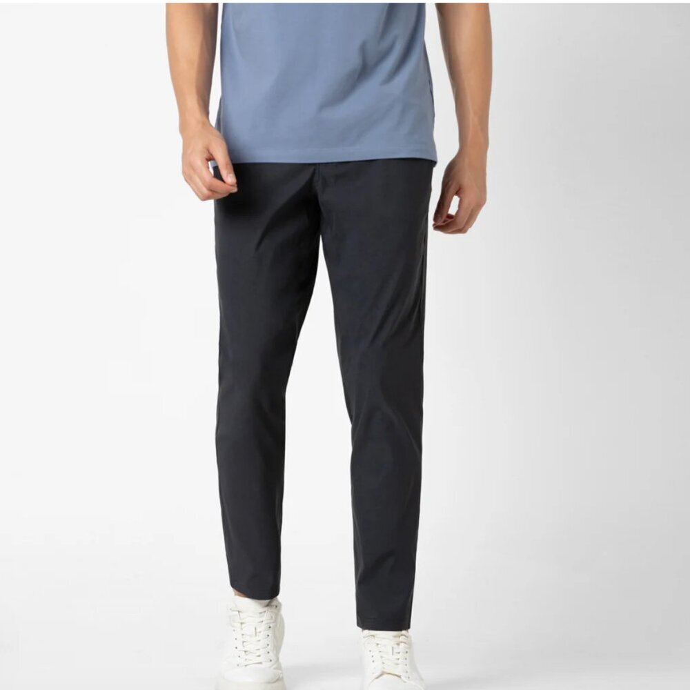 BEAR BOTTOM Transit Pants 30" M Black 5-Pocket Elastic Waist Stretch